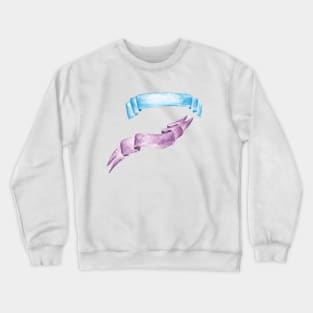 Watercolor ribbon Crewneck Sweatshirt